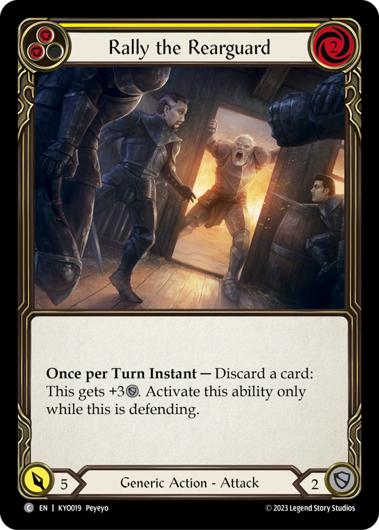 Rally the Rearguard (Yellow) - Flesh and Blood TCG - MoxLand