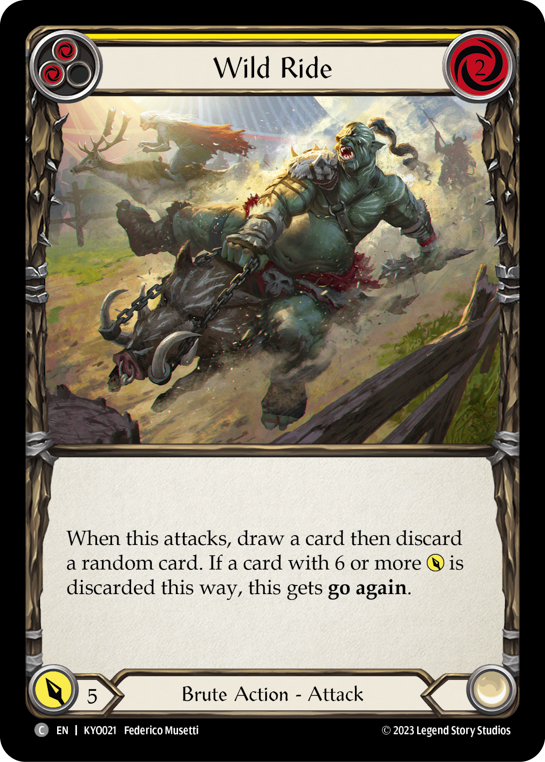 Wild Ride (Yellow) - Flesh and Blood TCG - MoxLand