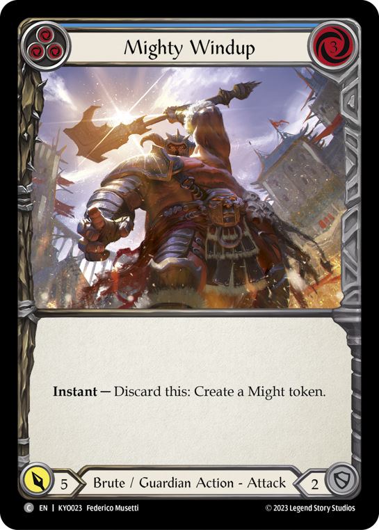 Mighty Windup (Blue) - Flesh and Blood TCG - MoxLand