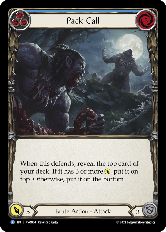 Pack Call (Blue) - Flesh and Blood TCG - MoxLand