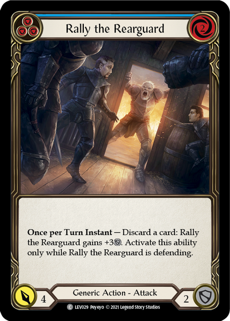 Rally the Rearguard (Blue) - Flesh and Blood TCG - MoxLand
