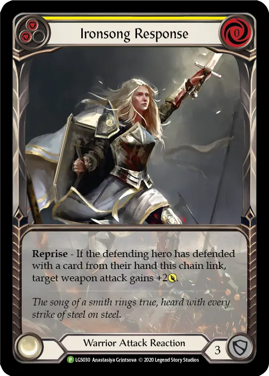 Ironsong Response (Yellow) - Flesh and Blood TCG - MoxLand
