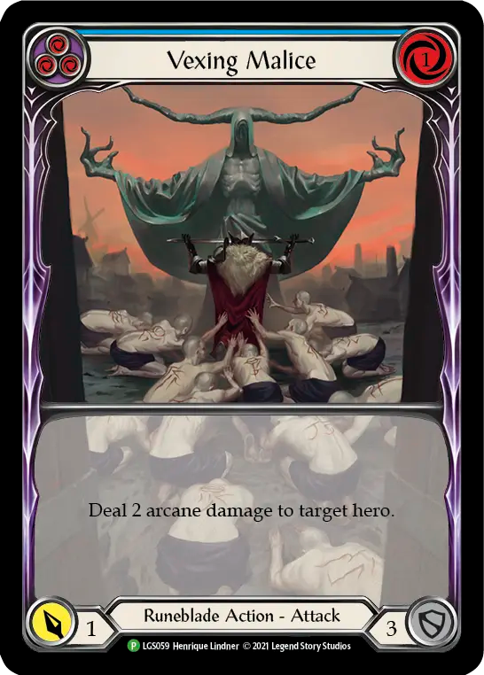Vexing Malice (Blue) - Flesh and Blood TCG - MoxLand