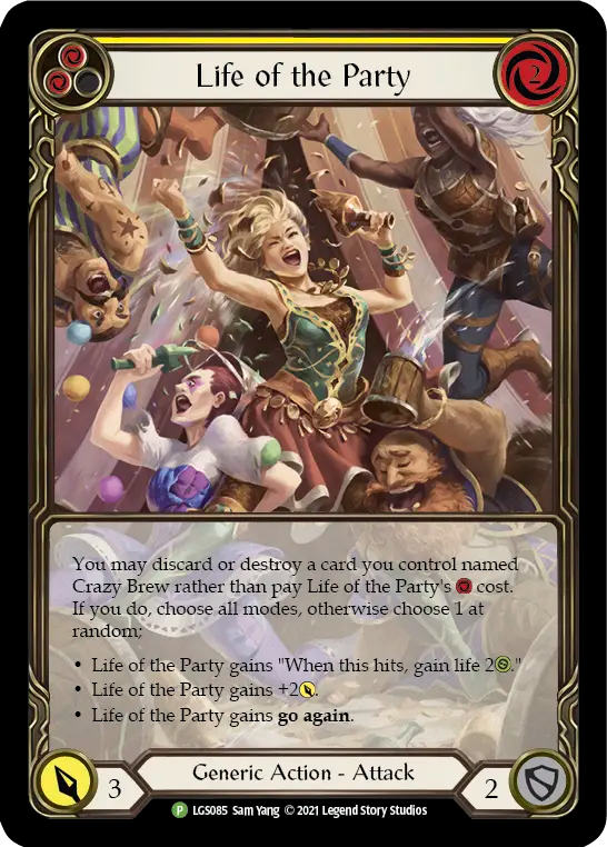 Life of the Party (Yellow) - Flesh and Blood TCG - MoxLand