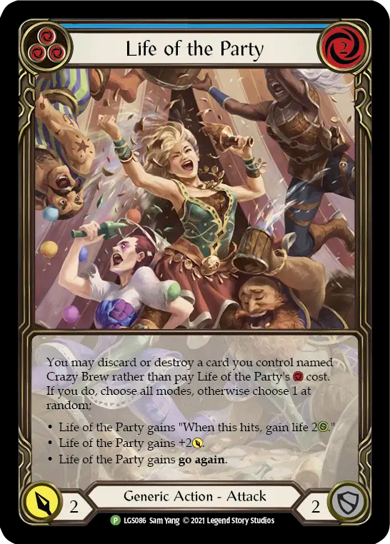 Life of the Party (Blue) - Flesh and Blood TCG - MoxLand