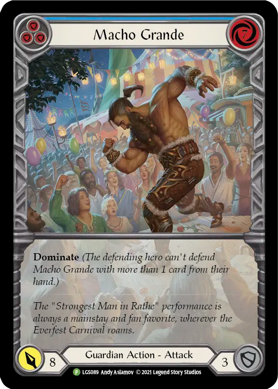 Macho Grande (Blue) - Flesh and Blood TCG - MoxLand