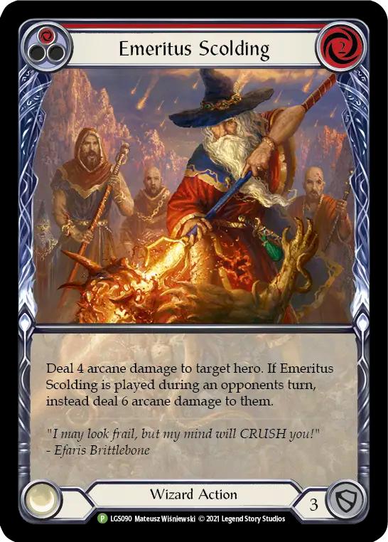 Emeritus Scolding (Red) - Flesh and Blood TCG - MoxLand