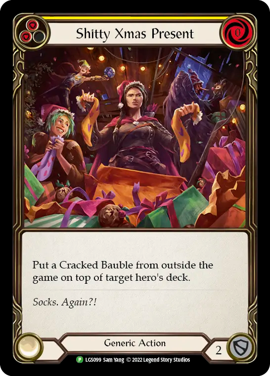 Shitty Xmas Present (Yellow) - Flesh and Blood TCG - MoxLand
