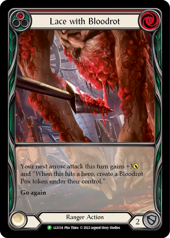 Lace with Bloodrot (Red) - Flesh and Blood TCG - MoxLand