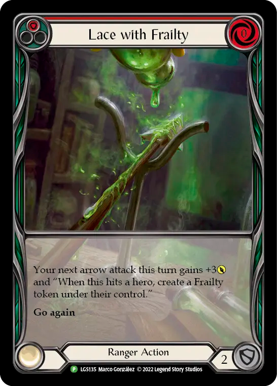 Lace with Frailty (Red) - Flesh and Blood TCG - MoxLand