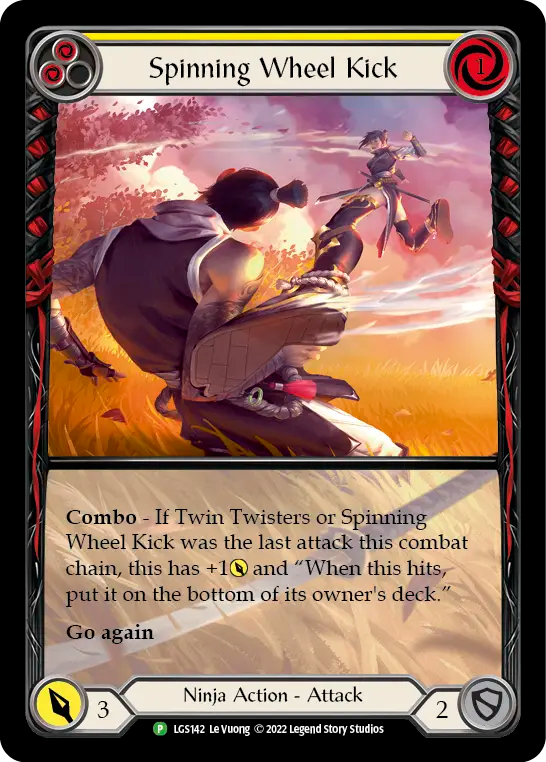 Spinning Wheel Kick (Yellow) - Flesh and Blood TCG - MoxLand