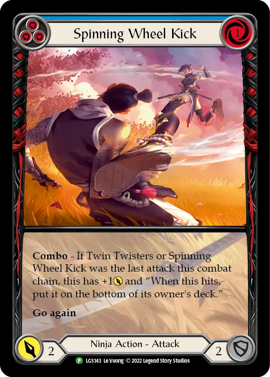 Spinning Wheel Kick (Blue) - Flesh and Blood TCG - MoxLand