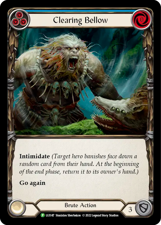 Clearing Bellow (Blue) - Flesh and Blood TCG - MoxLand