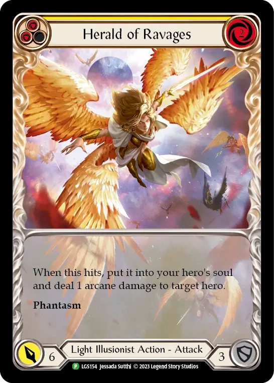 Herald of Ravages (Yellow) - Flesh and Blood TCG - MoxLand