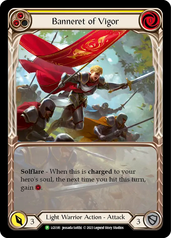 Banneret of Vigor (Yellow) - Flesh and Blood TCG - MoxLand