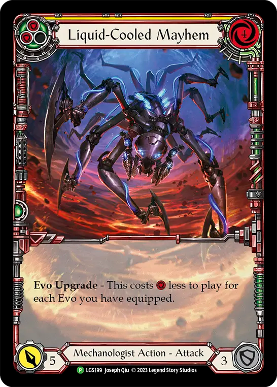 Liquid-Cooled Mayhem (Yellow) - Flesh and Blood TCG - MoxLand