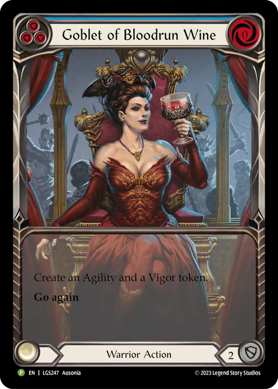Goblet of Bloodrun Wine (Blue) - Flesh and Blood TCG - MoxLand