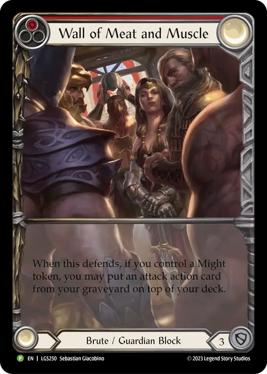 Wall of Meat and Muscle (Red) - Flesh and Blood TCG - MoxLand