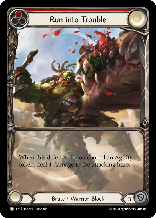 Run into Trouble (Red) - Flesh and Blood TCG - MoxLand