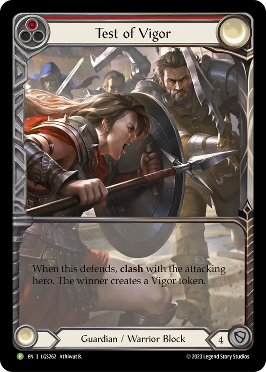 Test of Vigor (Red) - Flesh and Blood TCG - MoxLand