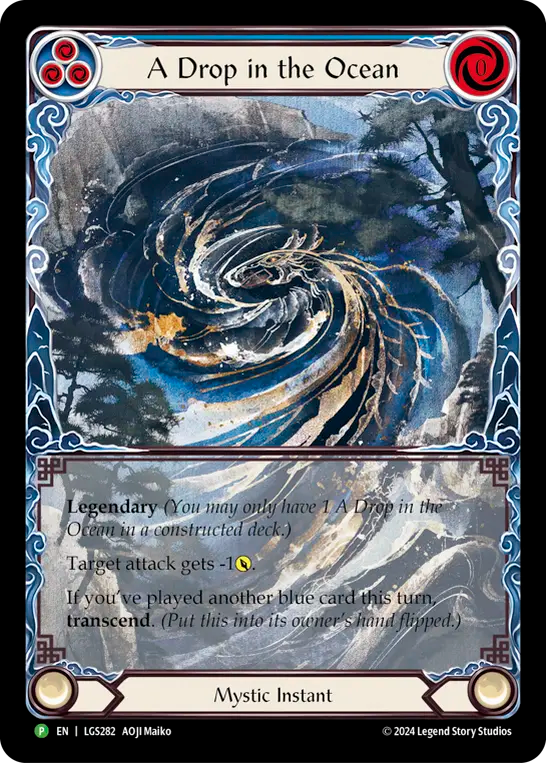 A Drop in the Ocean (Blue) // Inner Chi (Blue) - Flesh and Blood TCG - MoxLand