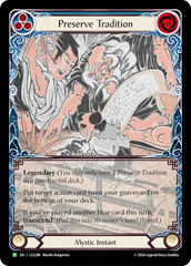 Preserve Tradition (Blue) // Inner Chi (Blue) - Flesh and Blood TCG - MoxLand