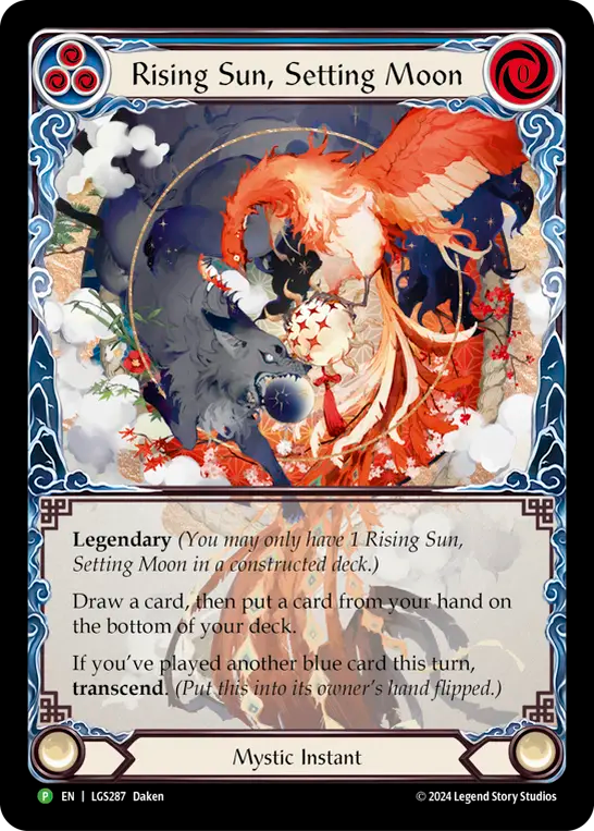 Rising Sun, Setting Moon (Blue) // Inner Chi (Blue) - Flesh and Blood TCG - MoxLand