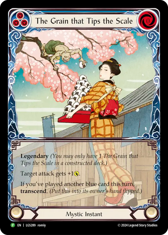 The Grain that Tips the Scale (Blue) // Inner Chi (Blue) - Flesh and Blood TCG - MoxLand