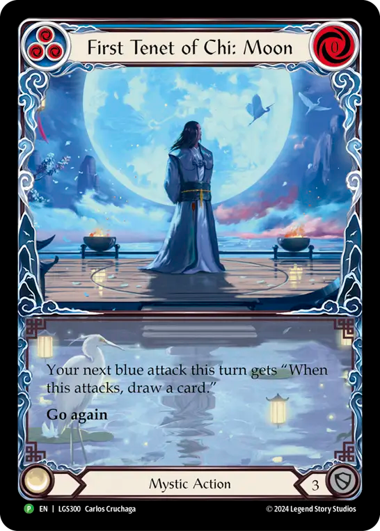 First Tenet of Chi: Moon (Blue) - Flesh and Blood TCG - MoxLand