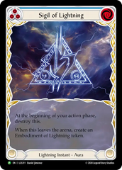 Sigil of Lightning (Blue) - Flesh and Blood TCG - MoxLand