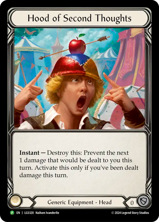 Hood of Second Thoughts - Flesh and Blood TCG - MoxLand