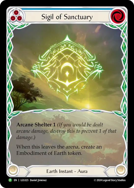 Sigil of Sanctuary (Blue) - Flesh and Blood TCG - MoxLand