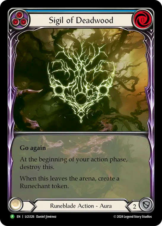 Sigil of Deadwood (Blue) - Flesh and Blood TCG - MoxLand
