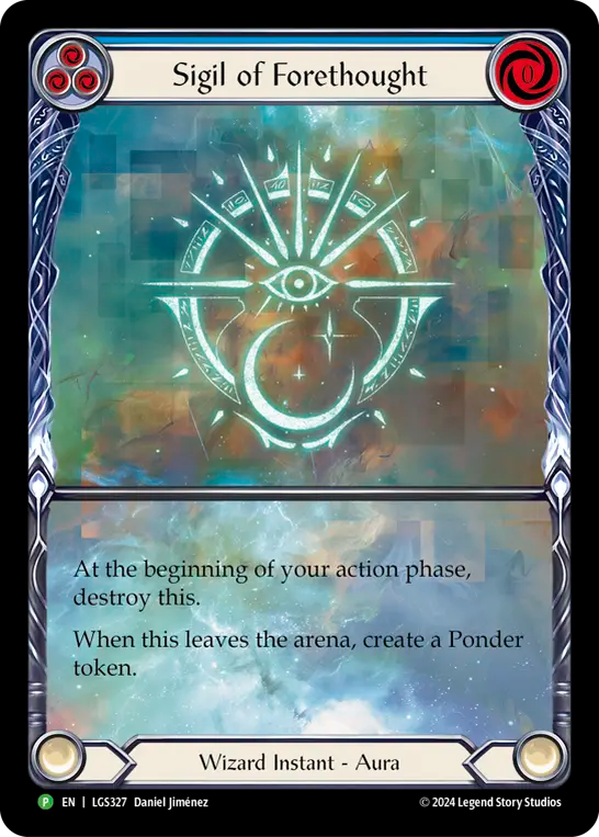 Sigil of Forethought (Blue) - Flesh and Blood TCG - MoxLand