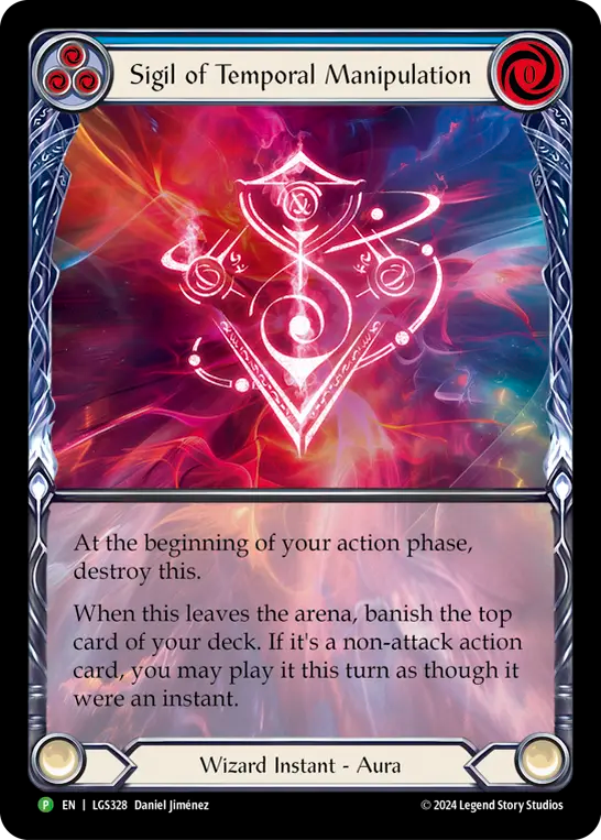 Sigil of Temporal Manipulation (Blue) - Flesh and Blood TCG - MoxLand