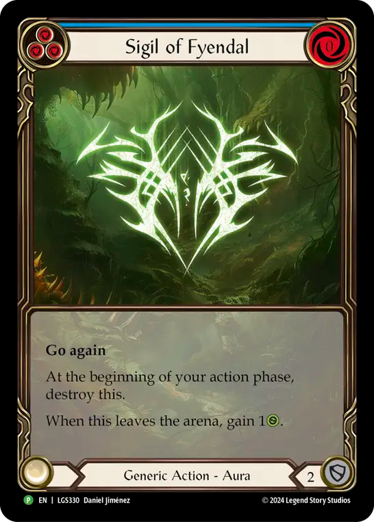 Sigil of Fyendal (Blue) - Flesh and Blood TCG - MoxLand