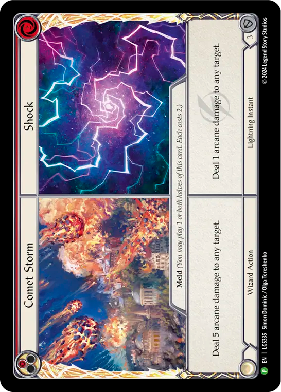 Comet Storm // Shock (Red) - Flesh and Blood TCG - MoxLand
