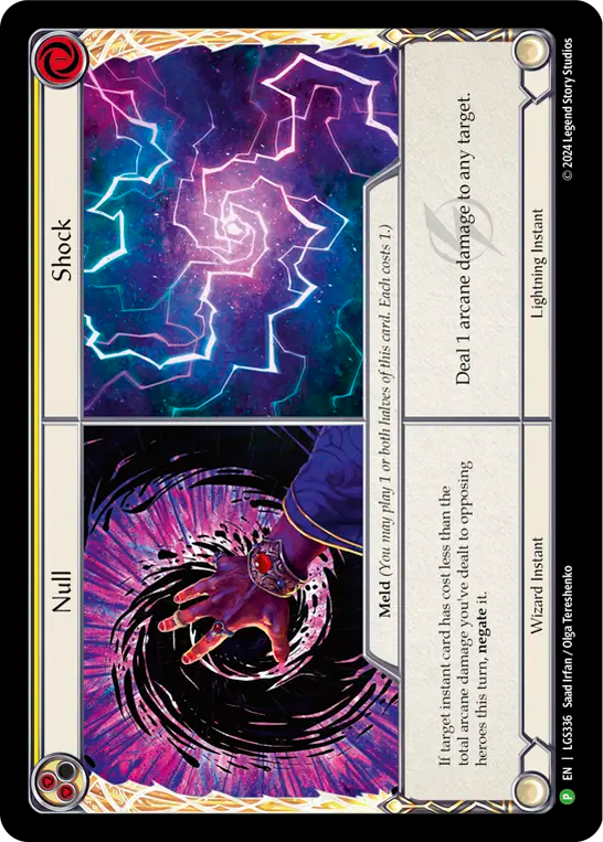 Null // Shock (Yellow) - Flesh and Blood TCG - MoxLand