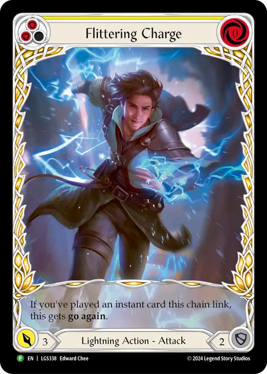 Flittering Charge (Yellow) - Flesh and Blood TCG - MoxLand