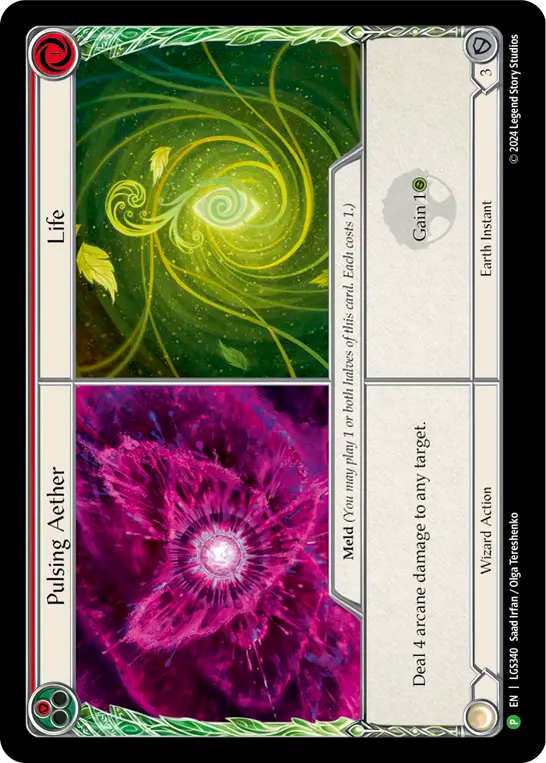Pulsing Aether // Life (Red) - Flesh and Blood TCG - MoxLand
