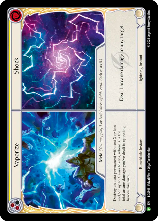 Vaporize // Shock (Yellow) - Flesh and Blood TCG - MoxLand