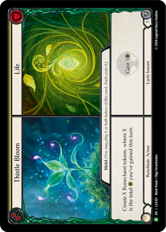Thistle Bloom // Life (Yellow) - Flesh and Blood TCG - MoxLand