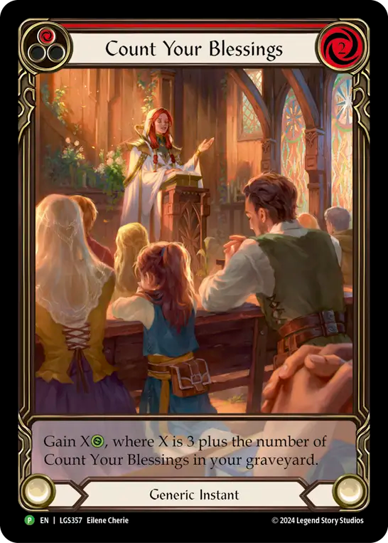 Count Your Blessings (Red) - Flesh and Blood TCG - MoxLand
