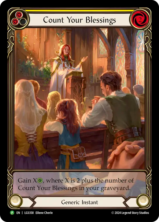 Count Your Blessings (Yellow) - Flesh and Blood TCG - MoxLand