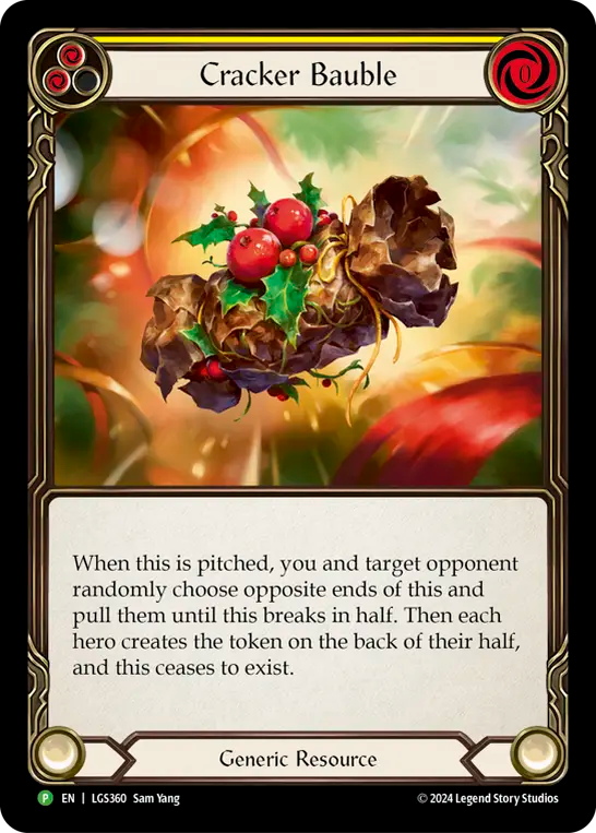 Cracker Bauble (Yellow) - Flesh and Blood TCG - MoxLand
