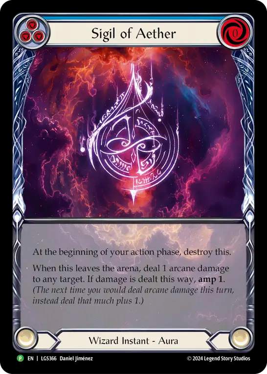 Sigil of Aether (Blue) - Flesh and Blood TCG - MoxLand