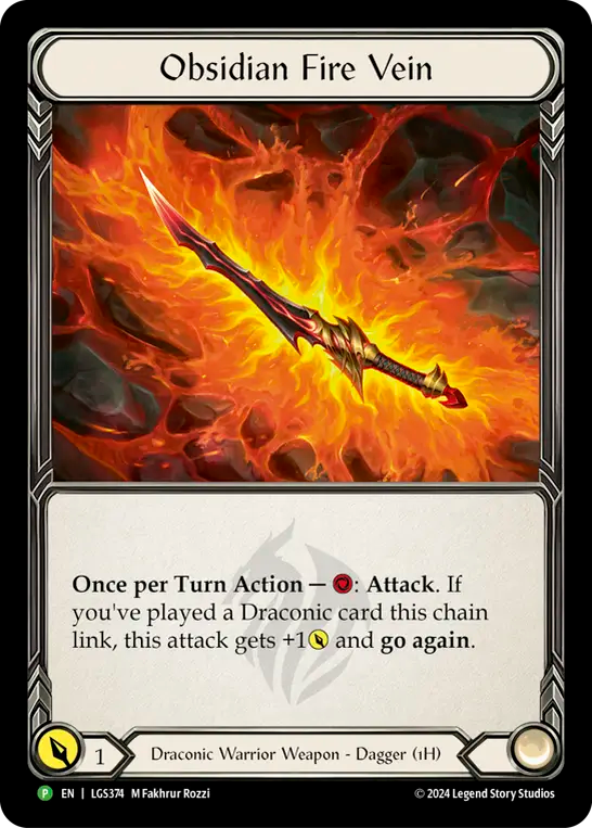Obsidian Fire Vein - Flesh and Blood TCG - MoxLand