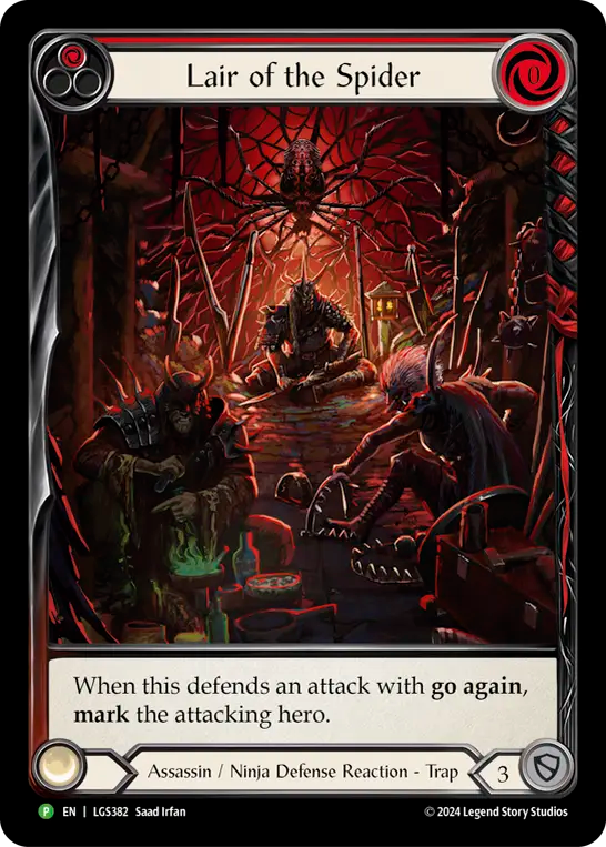 Lair of the Spider (Red) - Flesh and Blood TCG - MoxLand