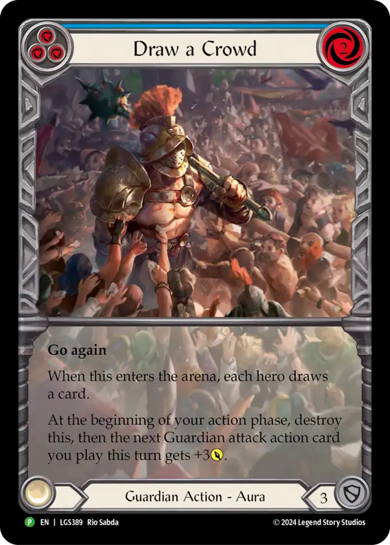 Draw a Crowd (Blue) - Flesh and Blood TCG - MoxLand