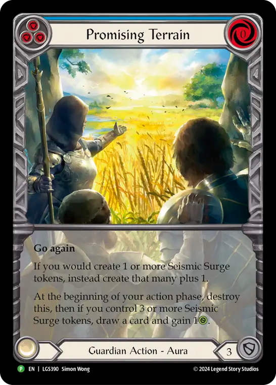 Promising Terrain (Blue) - Flesh and Blood TCG - MoxLand